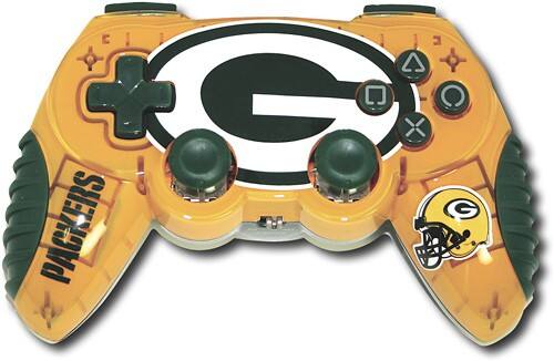 Front Standard. Mad Catz - Green Bay Packers Wireless Control Pad Pro for PlayStation 2.