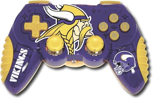 Front Standard. Mad Catz - Minnesota Vikings Wireless Control Pad Pro for PlayStation 2.