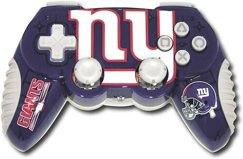 Front Standard. Mad Catz - New York Giants Wireless Control Pad Pro for PlayStation 2.