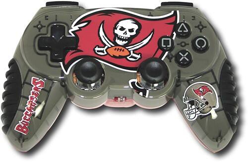 Front Standard. Mad Catz - Tampa Bay Buccaneers Wireless Control Pad Pro for PlayStation 2.