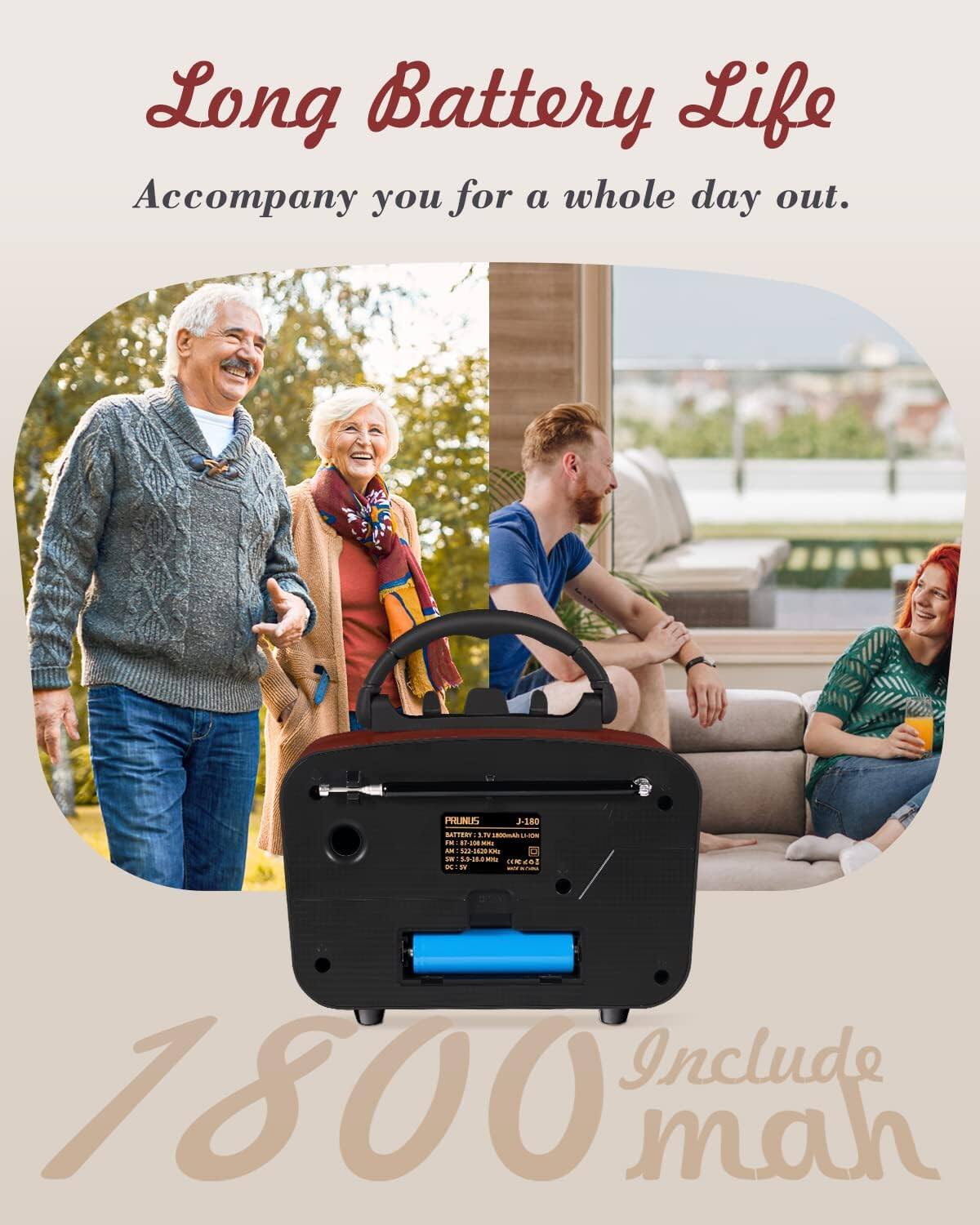 Long Battery Life  
Accompany you for a whole day out.  

1800 mah  
Include