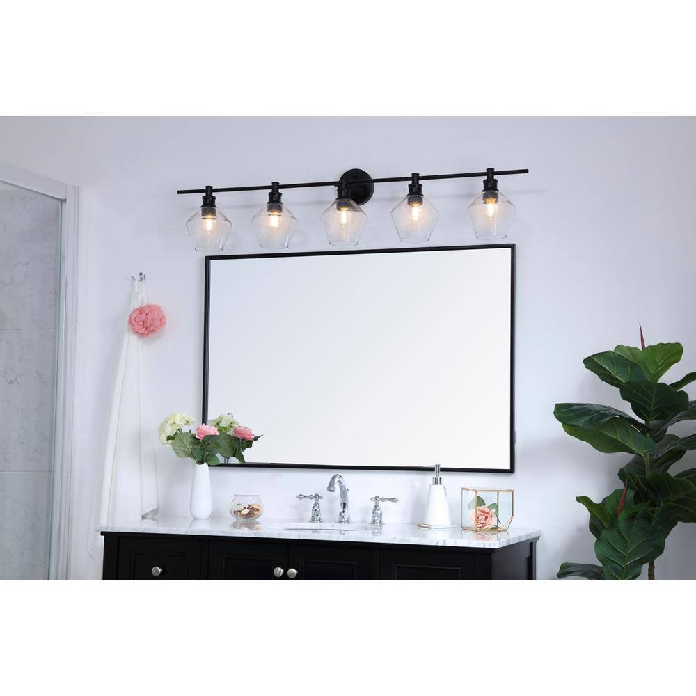 Black And Clear Glass