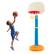 Front. Costway - Costway Kids Children Basketball Hoop Stand Adjustable Height 47"-63"Indoor Outdoor Sports Toy - Multicolour.