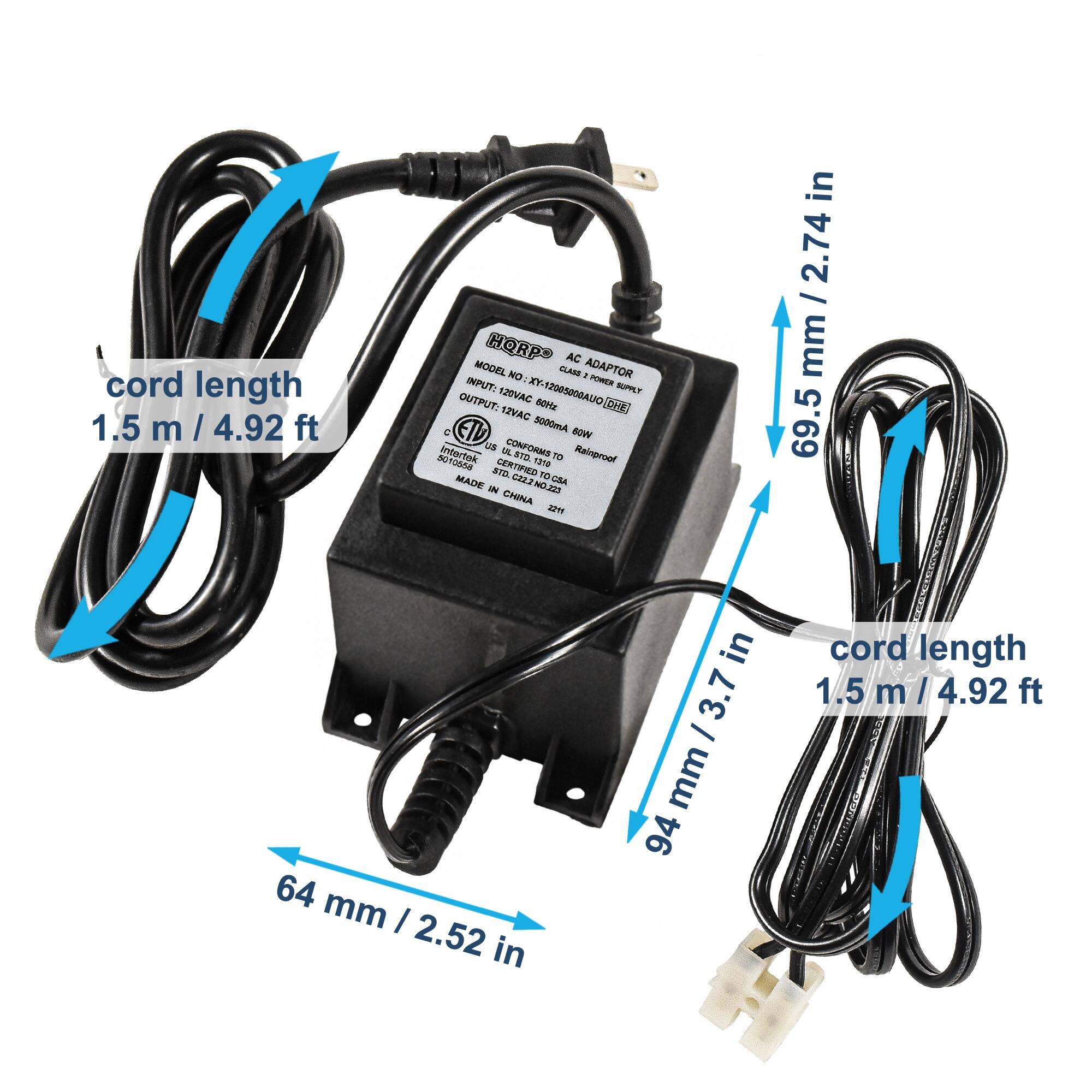 cord length 1.5 m / 4.92 ft

HORP AC ADAPTOR
MODEL NO: XY-1200500BAUD
INPUT: 120VAC
OUTPUT: 12VDC 3000mA
CONFORM: UL 60950-1
MADE IN CHINA

cord length 1.5 m / 4.92 ft

69.5 mm / 2.74 in
64 mm / 2.52 in
94 mm / 3.7 in