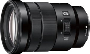Sony - E PZ 18-105mm f/4.0 G OSS Power Zoom Lens for Select E-Mount Cameras - Black - Front_Zoom