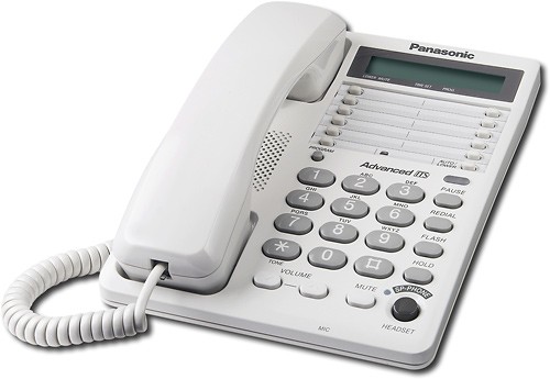  Panasonic - Corded Integrated Telephone System - White