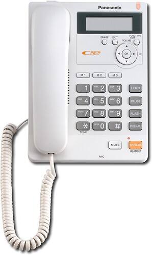 Front Standard. Panasonic - Corded Speakerphone - White.