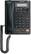 Front Standard. Panasonic - Corded Speakerphone with Call-Waiting Caller ID - Black.