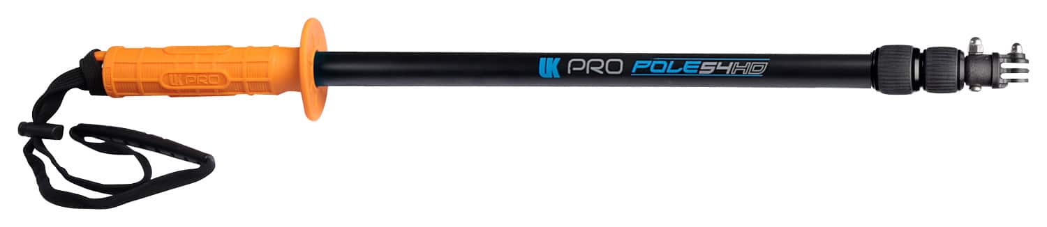 Angle. UKPro - 54HD Extendable Pole for Most GoPro Cameras - Orange.
