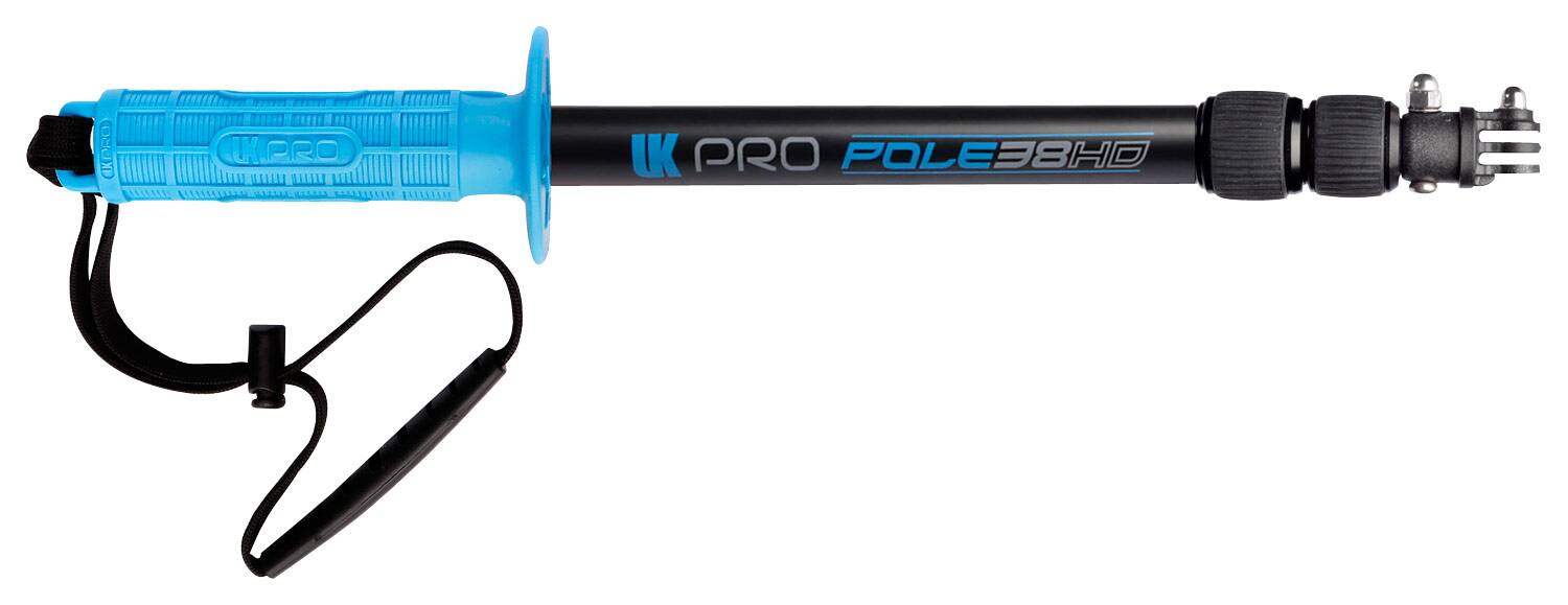 Angle. UKPro - POLE38HD Extendable Pole for Most GoPro Cameras - Electric Blue.