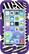 Front. Griffin - Survivor Case for Apple® iPod® touch 5th Generation - Purple/Zebra.