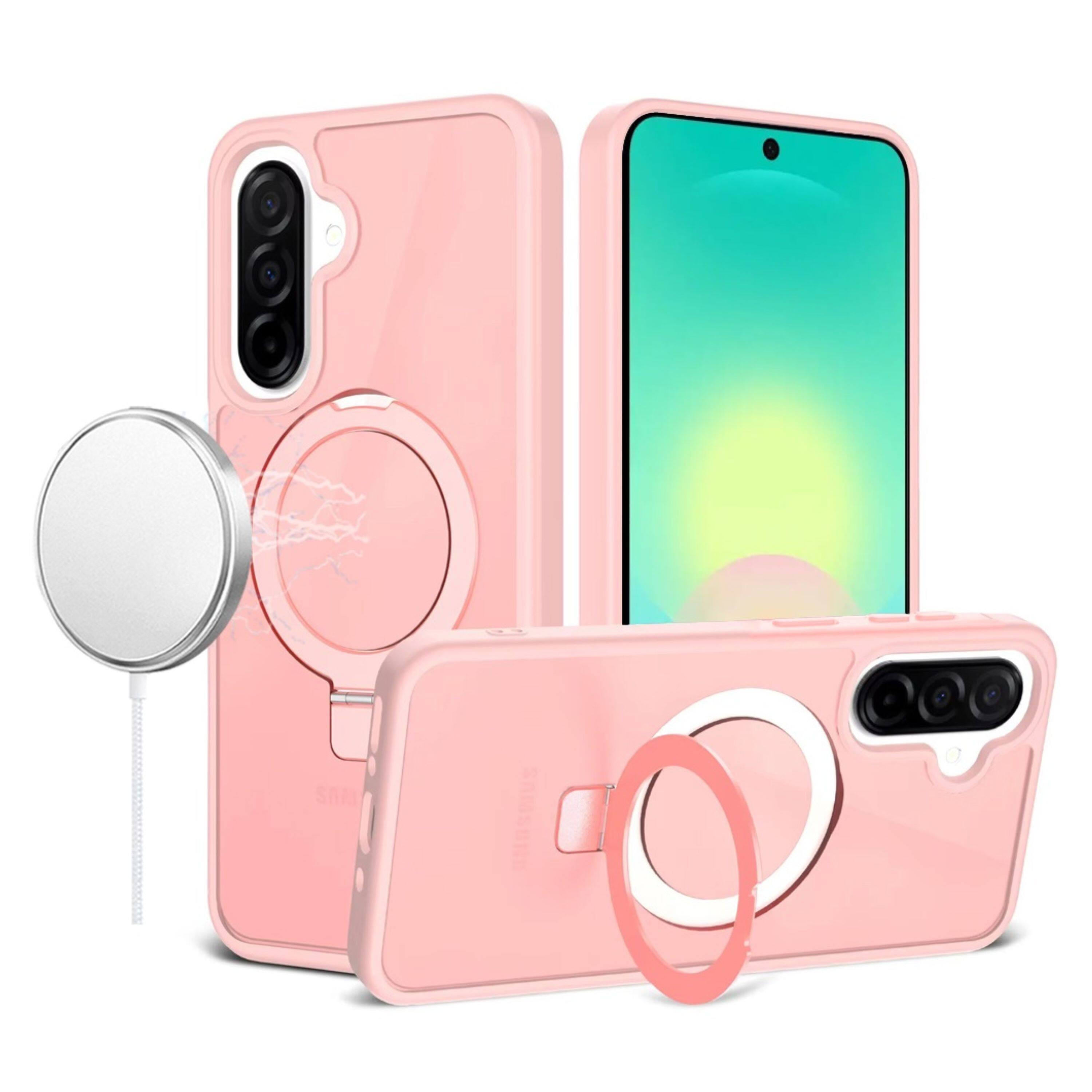 Kitcheniva Rugged Metal Circle Ring Stand Phone Case With Tempered ...