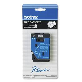 Brother - P-Touch TC20Z1 TC 0.37 in. x 25.2 ft. Tape Cartridge for P-Touch Labelers - Black on - White