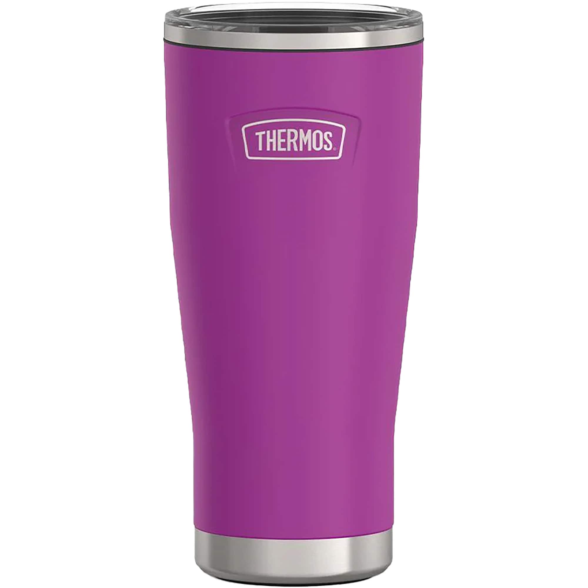 Front. Thermos - Thermos 24. oz Icon Insulated Stainless Steel Tumbler - Plum - Plum.