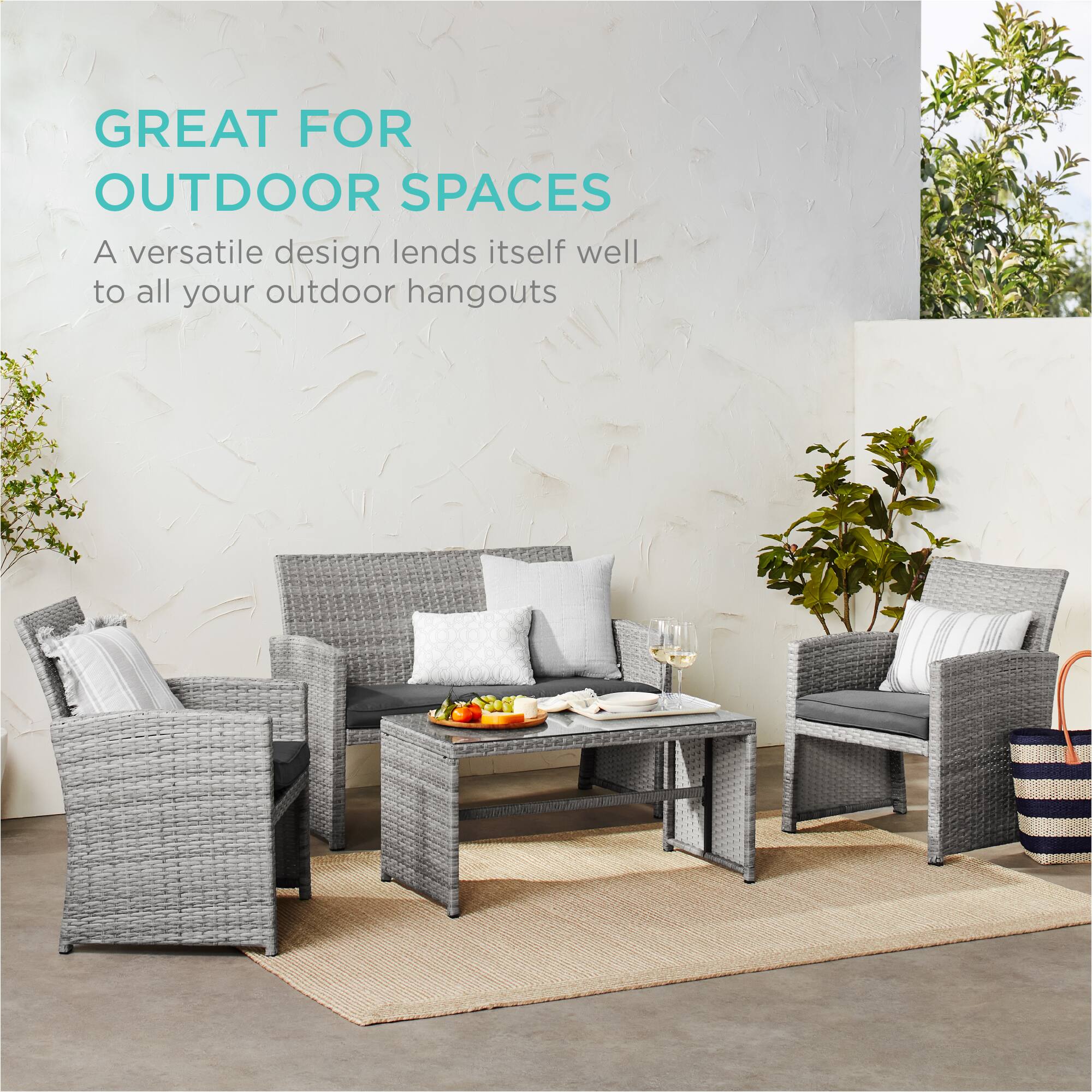 GREAT FOR OUTDOOR SPACES

A versatile design lends itself well to all your outdoor hangouts.