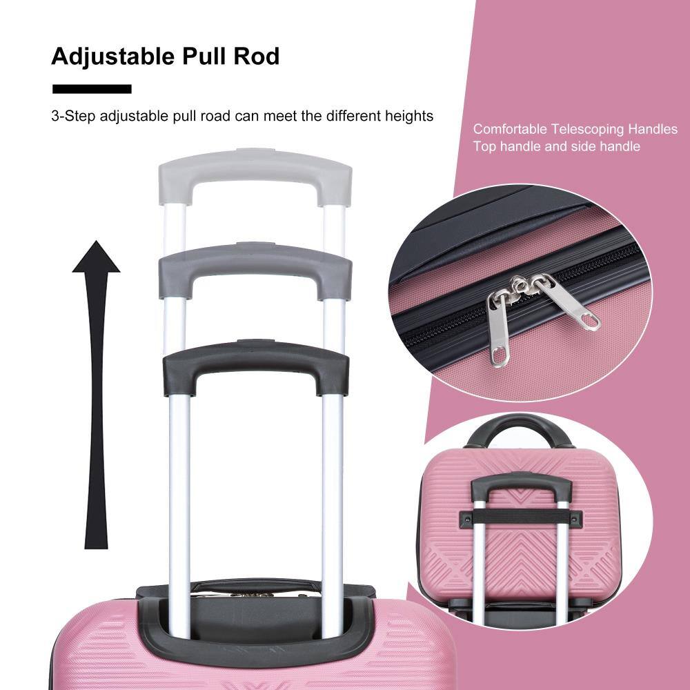 Adjustable Pull Rod  
3-Step adjustable pull rod can meet the different heights  

Comfortable Telescoping Handles  
Top handle and side handle