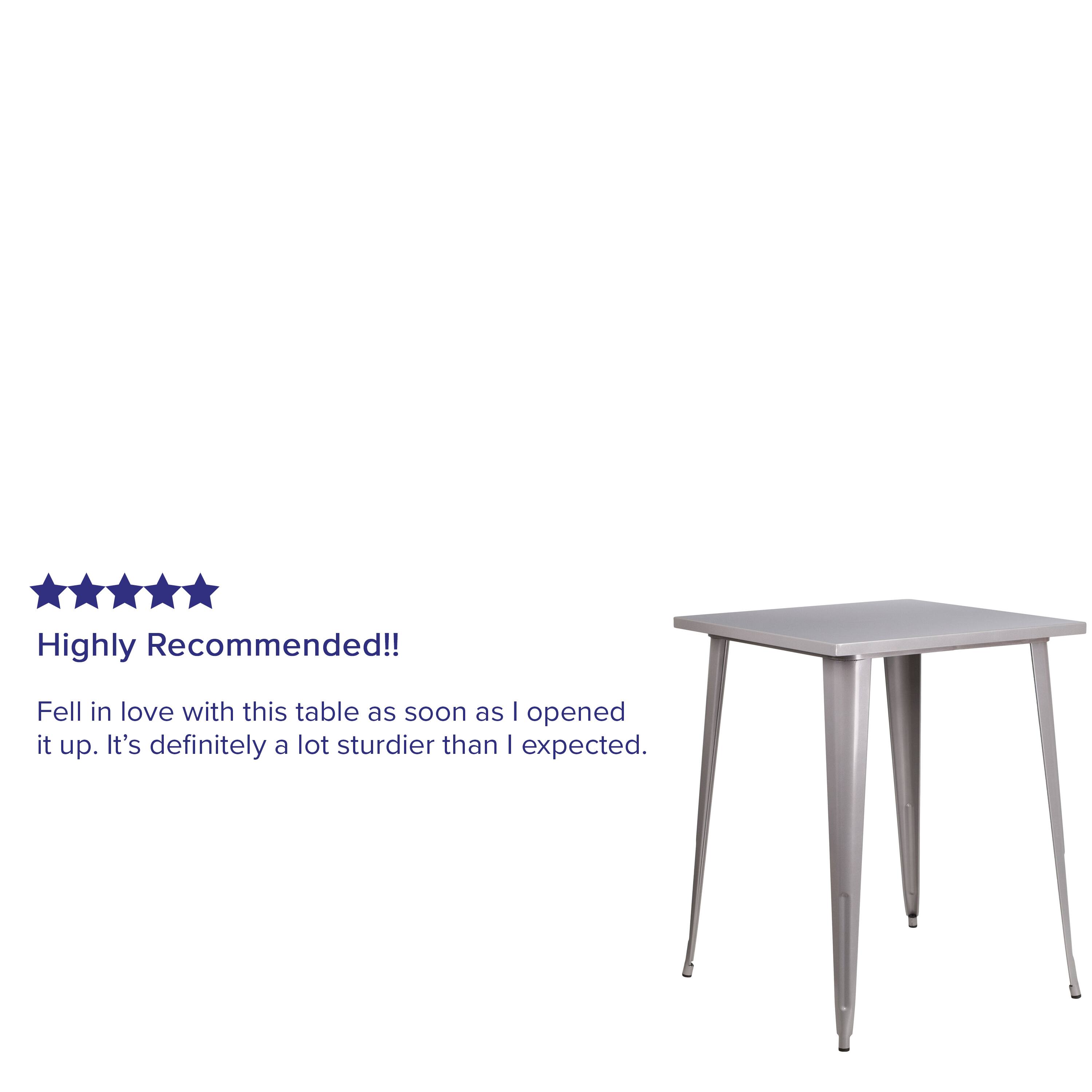 Highly Recommended!!  
Fell in love with this table as soon as I opened it up. It's definitely a lot sturdier than I expected.