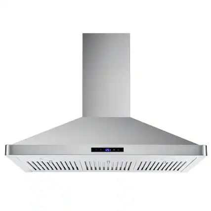 Front. Lycvki - 36 Inch Wall Mount Range Hood 700 CFM Touch Control 3 Speed - Stainless Steel.