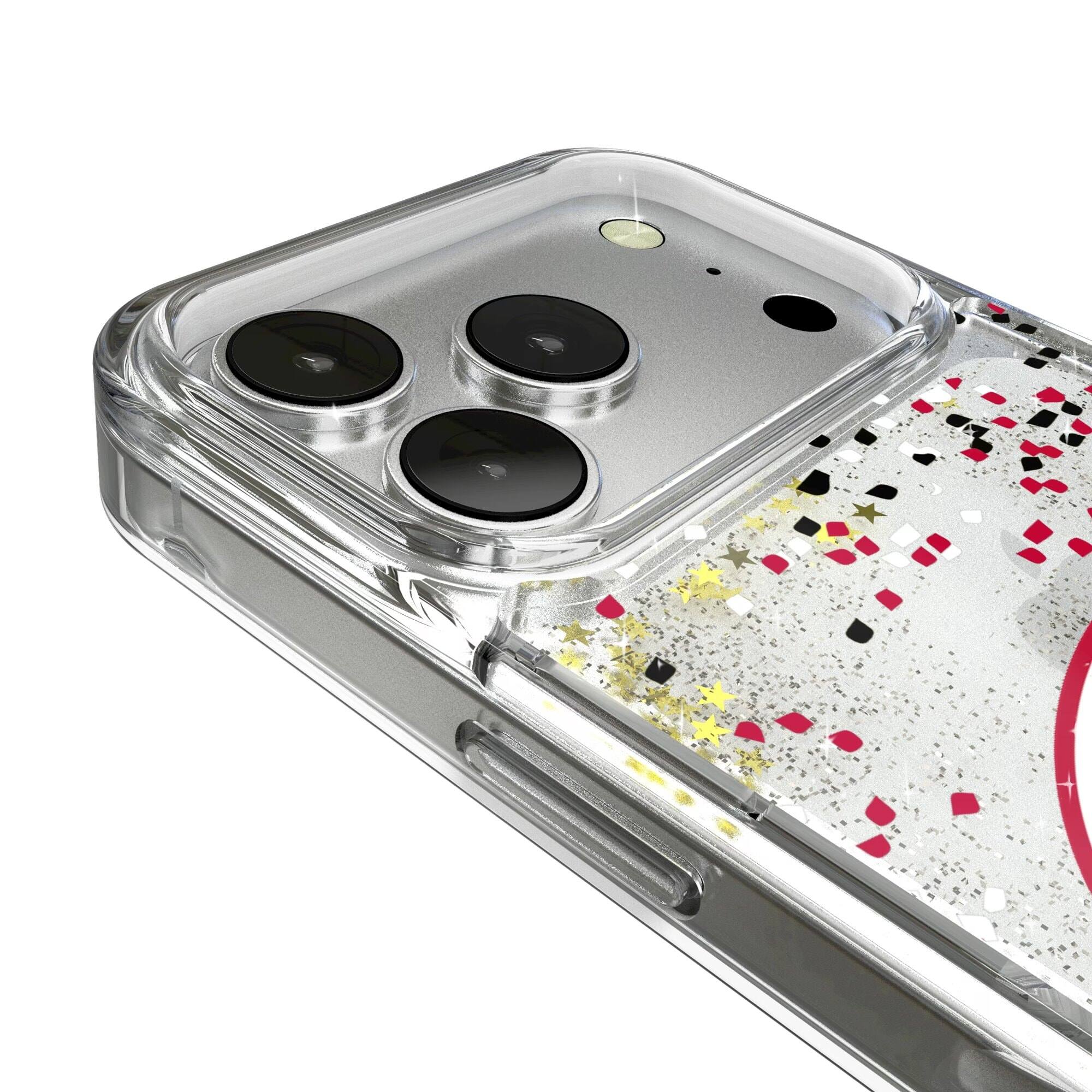 Alt View 2. Keyscaper - Georgia Bulldogs iPhone Glitter Confetti Design Case - 16 Pro - Multicolor.