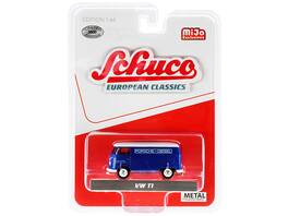 Schuco - Volkswagen T1 Panel Bus Porsche Diesel Blue White Top 1/64 European Classics Limited Edition 3600pcs Worldwide - Blue with White