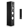 Front. VEVOR - Floorstanding Tower Speaker, 2-Way Design with 1-Inch Tweeter and 6.5-Inch Woofer, 200W Peak Power - Black.