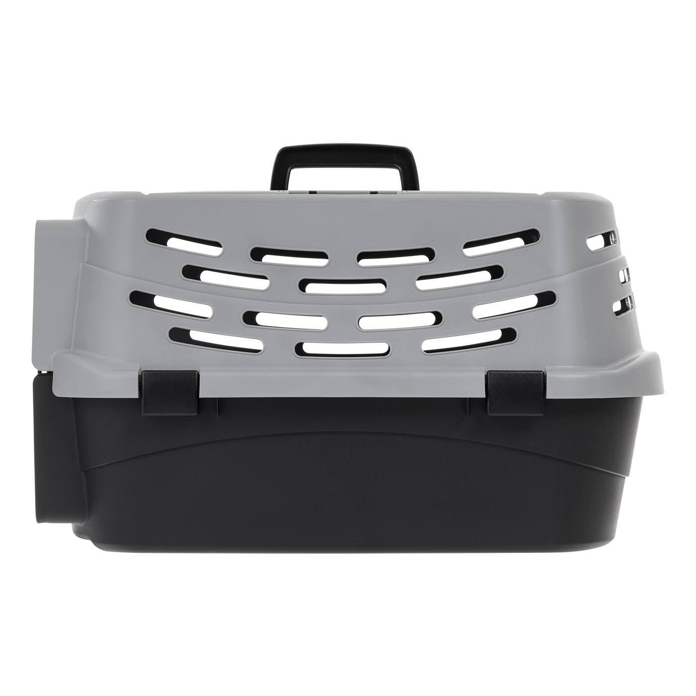 Alt View 4. IRIS USA - IRIS USA Small Pet Travel Carrier with Front and Top Access, Black/Gray.