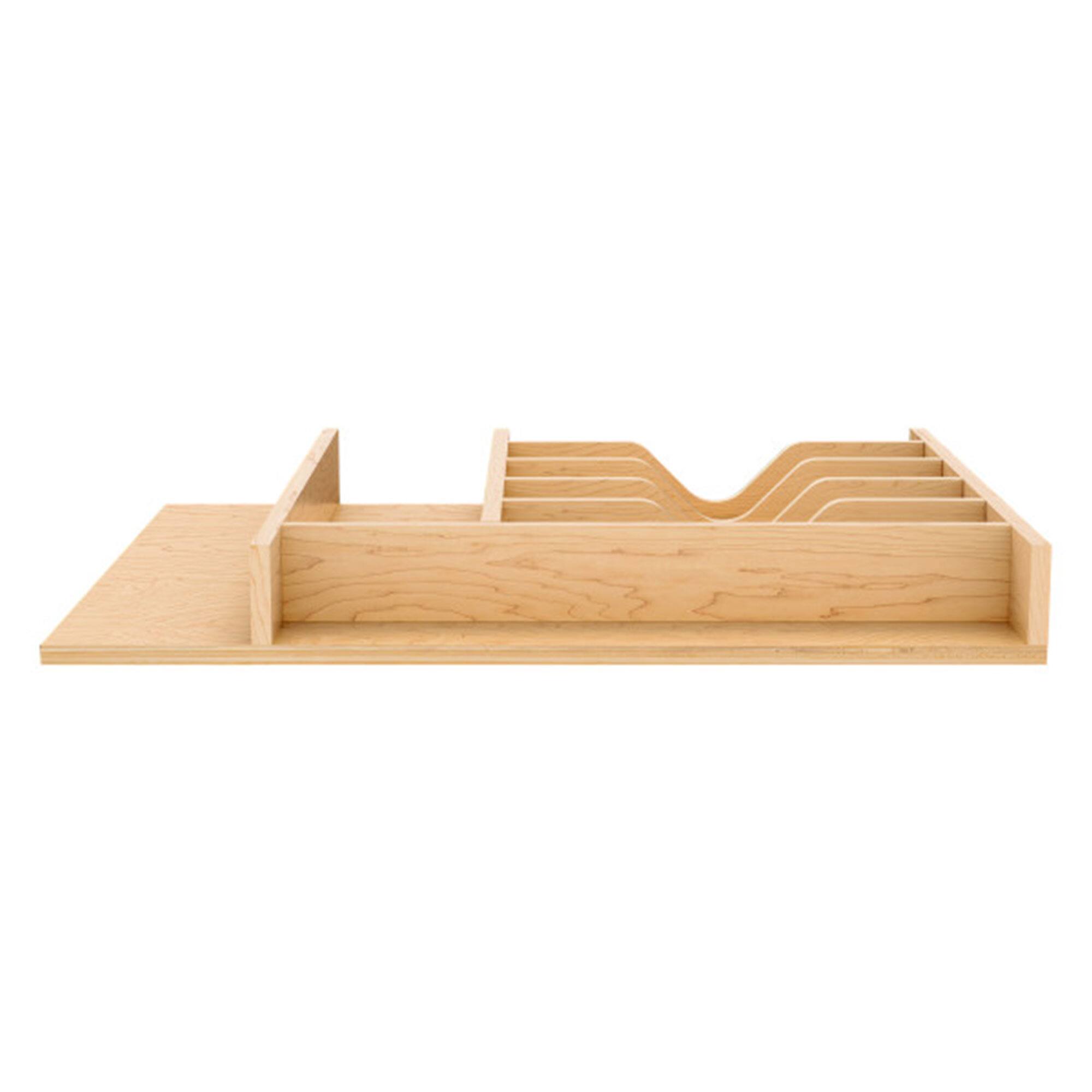 Alt View 3. Rev-A-Shelf - Rev-A-Shelf Natural Maple Right Size Utensil Drawer Insert, 16-1/4" x 19-1/2" - Light Brown.