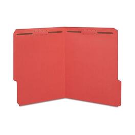 Staples - Reinforced Classification Folder, 3/4" Expansion, Letter Size, 50/Box - Red
