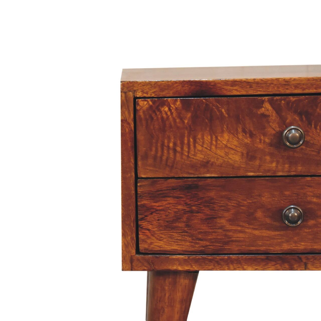 Alt View 1. Artisan Furniture - Artisan Furniture Solid Wood Mini Chestnut Modern nightstand - Chestnut.