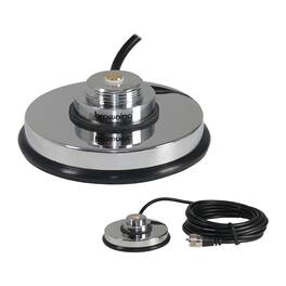 Browning - Br-1030-uhf 3-5/8-in. Nmo Magnet Mount With Rubber Boot And Preinstalled Uhf Pl-259 Connector (chrome) - Silver