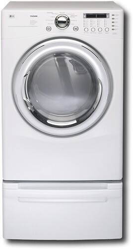 Front Standard. LG - LG 7.3 CU FT GAS DRYER - White.