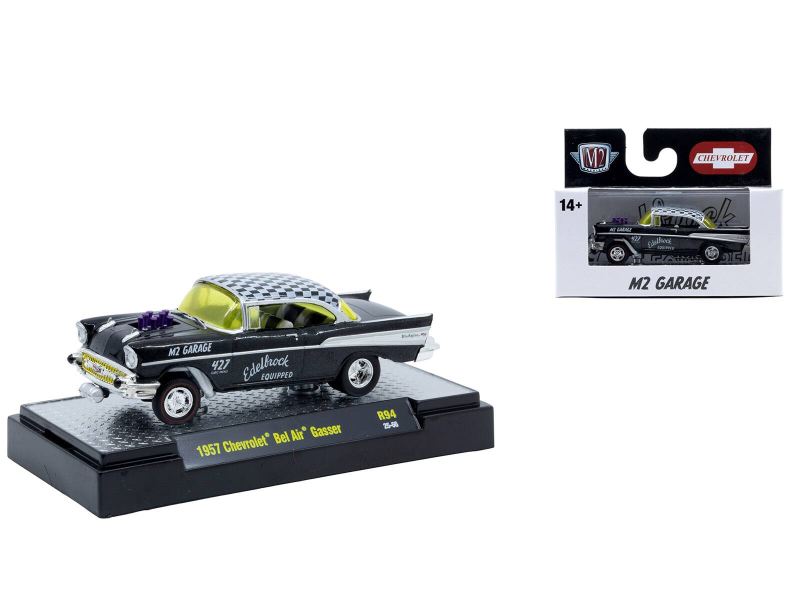 M2 PT CHEVROLET 14+ NE BIO / A LARALE 427 Edelbock GOAS E M2 GARAGE M2 GARAGE 427 Edelbock - EQUIPPED Bel Air Gasser 1957 Chevrolet R94 25-44