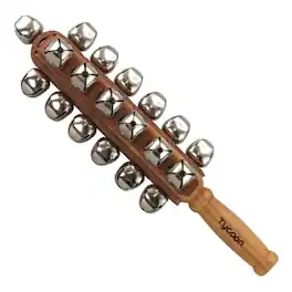 Tycoon Percussion - 4-Row Jingle Bells, Durable Construction, Clear Resonant Sound, Holiday Music & Festive Performances