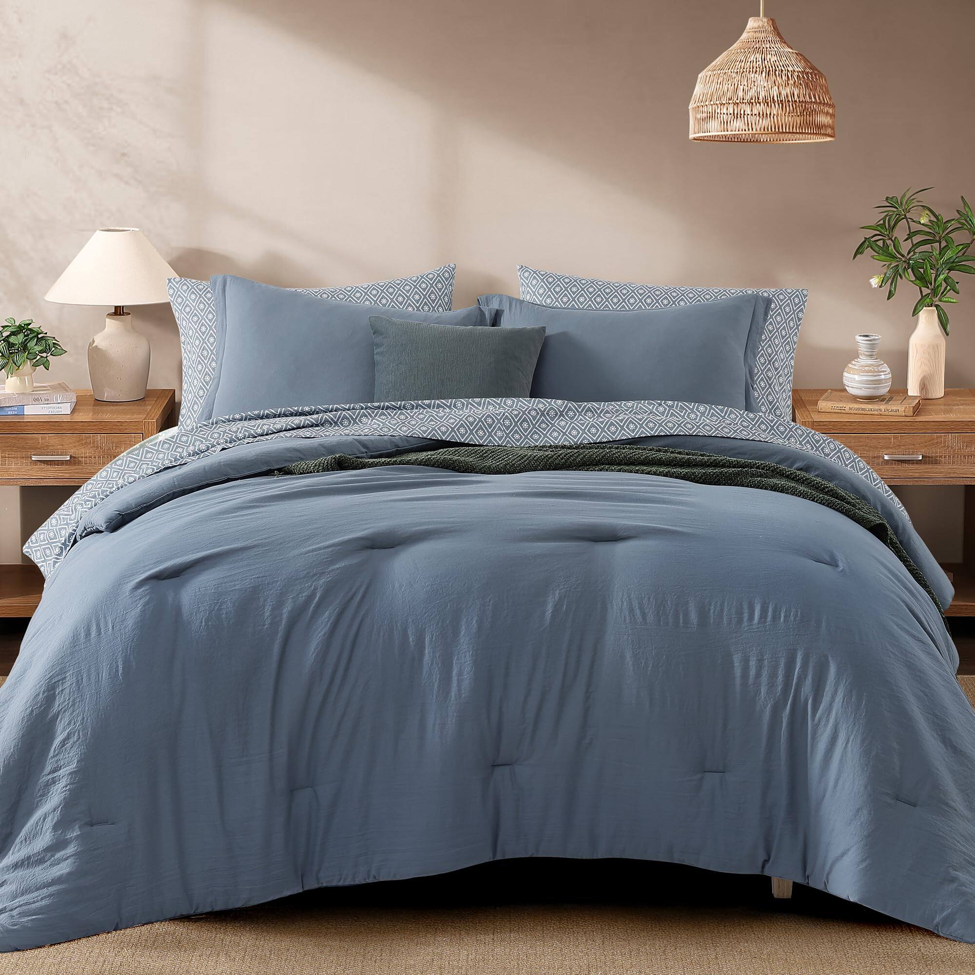 Oxford Blue-7Piece-Full(80”X90'')