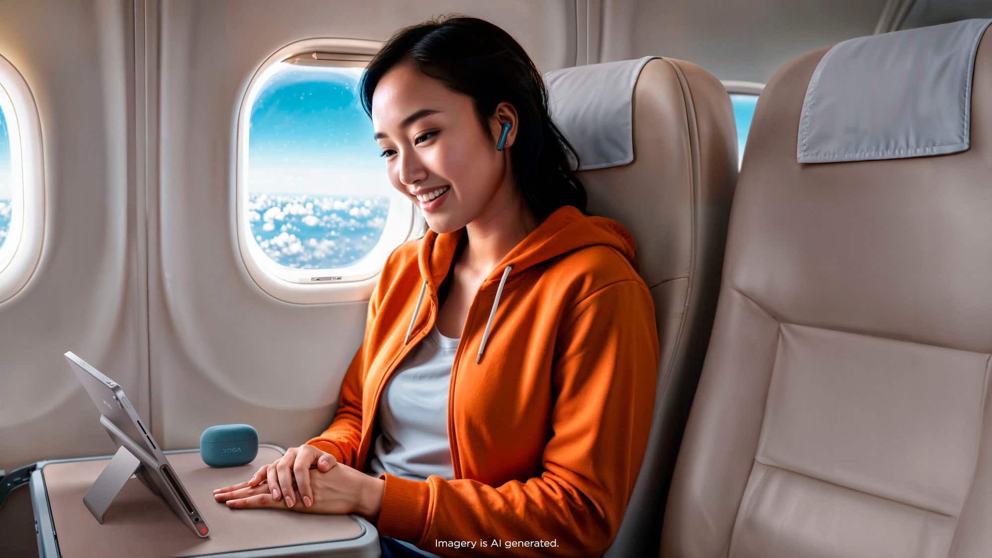 Yoga Imagery is AI generated.