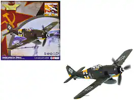 Corgi - Focke-Wulf Fw 190A-8 "Black 1 Oberleutnant Otto Kittel 2./JG54 1945" Luftwaffe Aviation Archive Series 1/72 - Multi