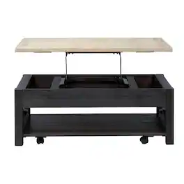 Starlight Canyon Home - Lift Top Cocktail Table – Living Room Center Table and Coffee Table - Black