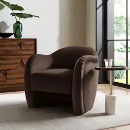 Compose Performance Velvet Accent Chair by Modway - Chocolate Brown