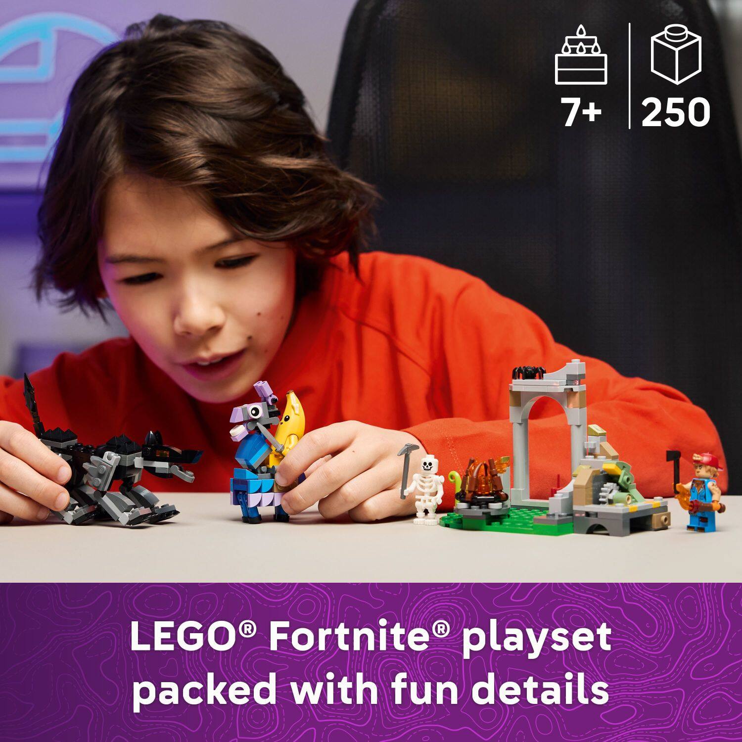 7+ 250 = 257 LEGO Fortnite playset packed with fun details