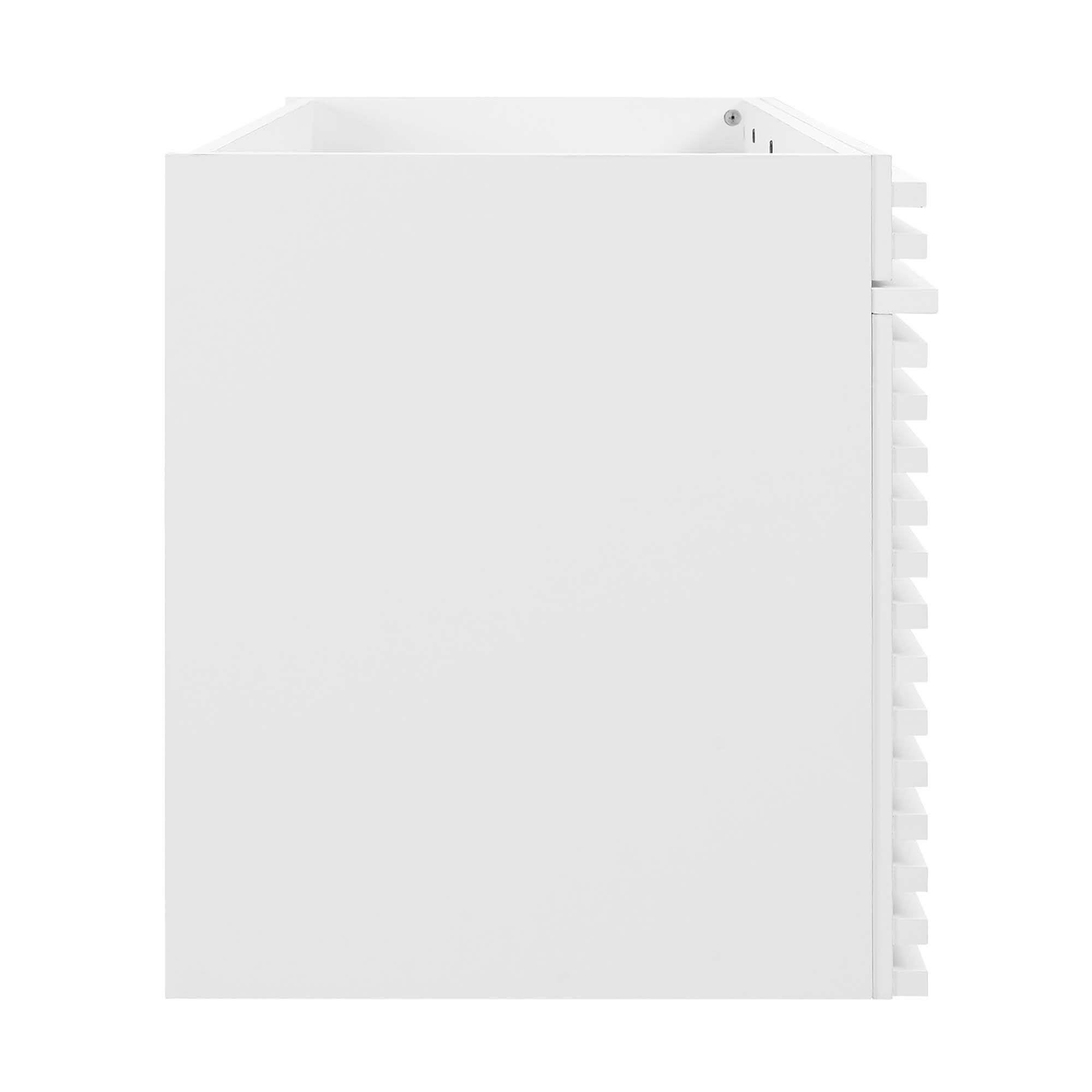 Alt View 1. Modway - Render 48" Wall-Mount Bathroom Cabinet Basin Not Included by Modway - White.