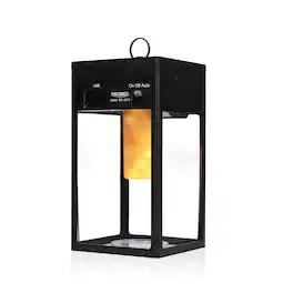 Techko Maid - Solar Portable Lantern with Flame Effect - Black