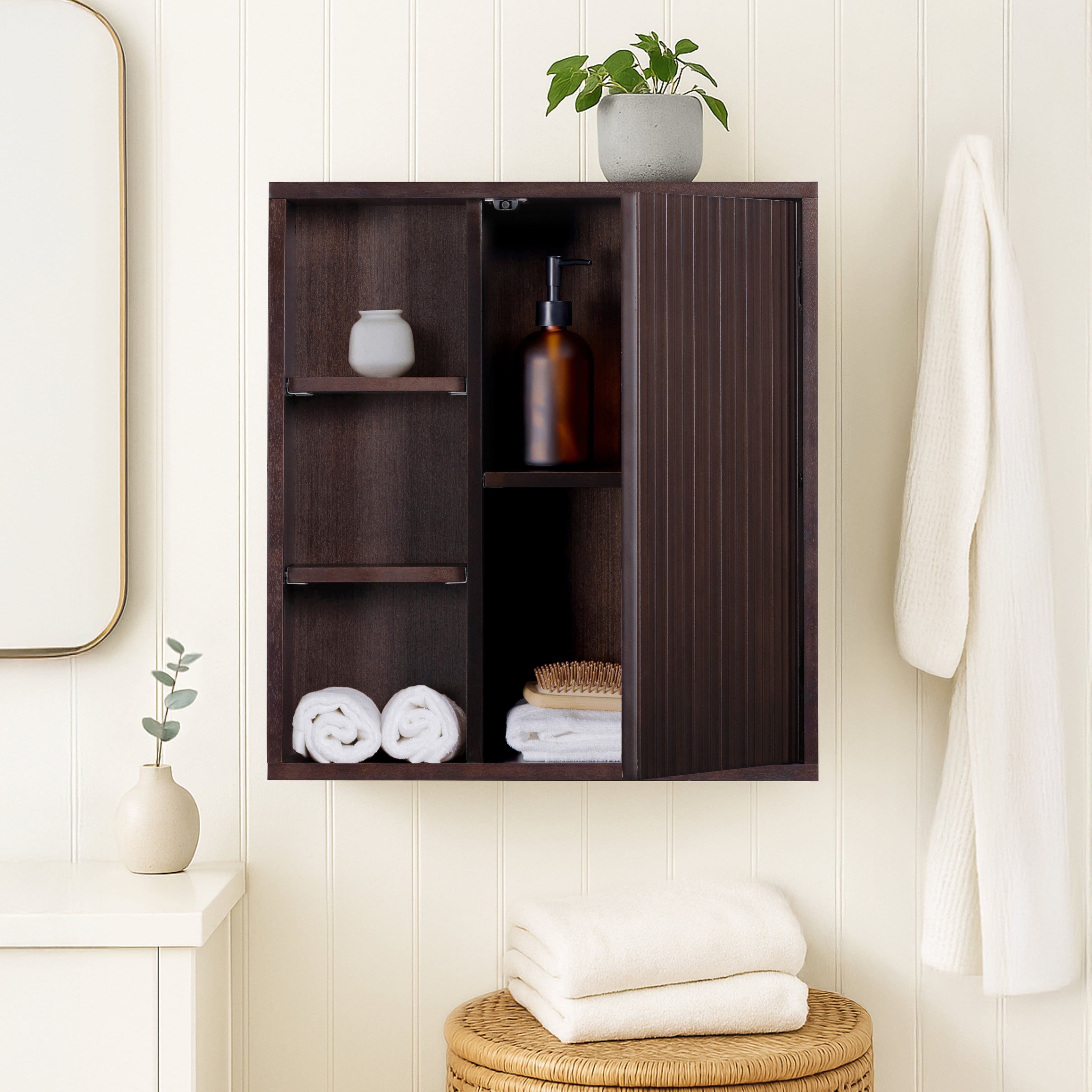 Teamson Home - Tremolo 1-Door Wall Cabinet, Espresso - Black price history on PriceWatchPro