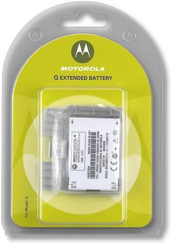 Front Standard. Motorola - Lithium-Ion Battery for Motorola Q Cell Phones.
