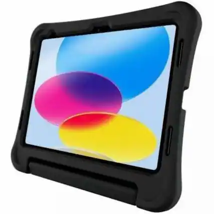 Front. Brenthaven - Brenthaven Bounce Rugged Carrying Case Apple iPad (10th Generation) Smartphone - Drop Resistant, Impact Absorbing, Bump - Black.