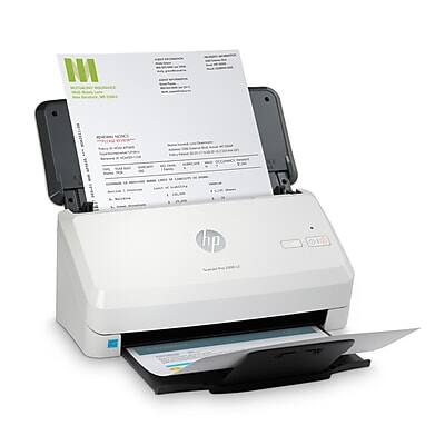 Alt View 7. HP - HP Scanjet Pro 2000 s2 Duplex Desktop Document Scanner, White (6FW06A#BGJ) - White.