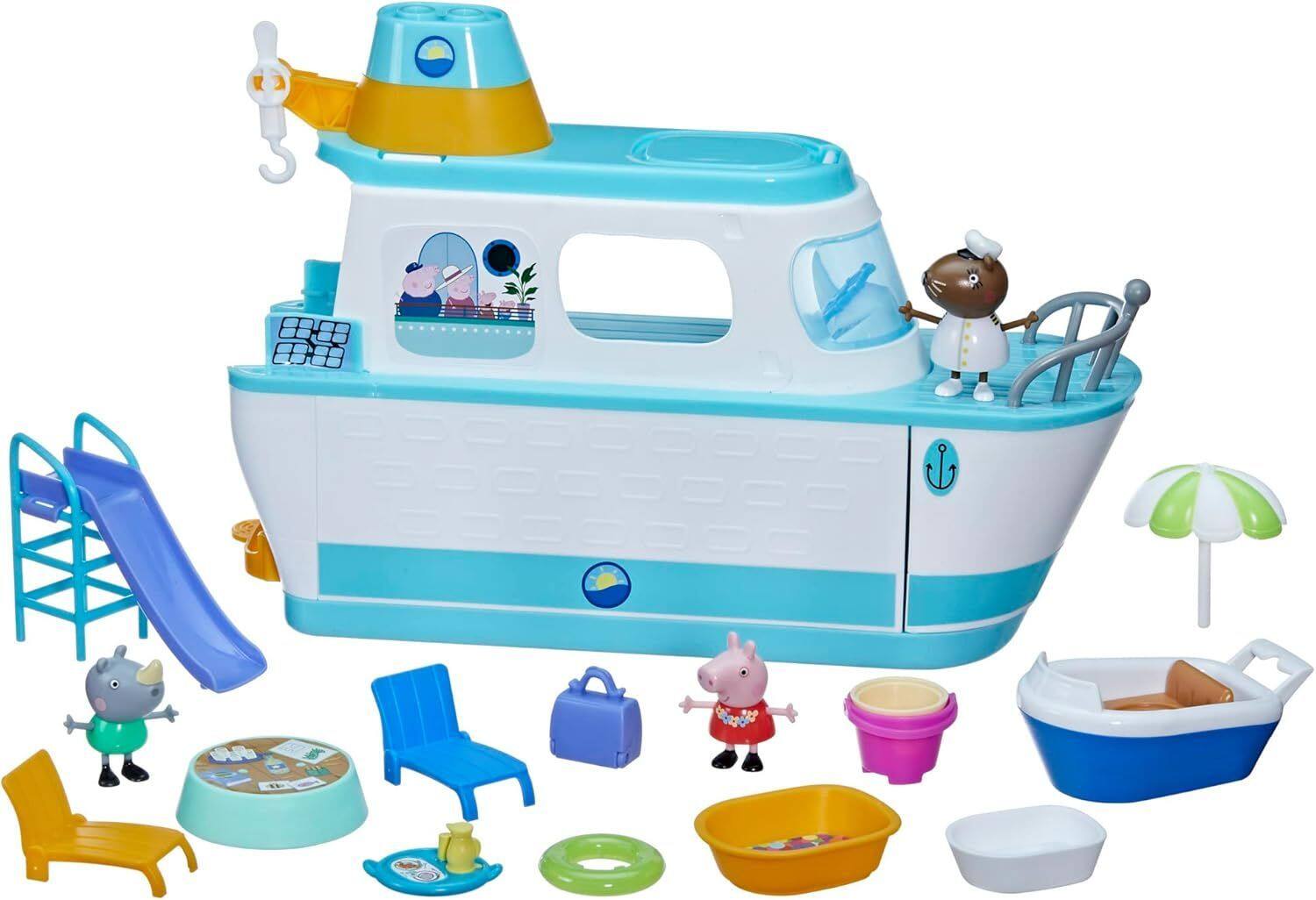 Alt View 7. Hasbro - Hasbro Collectibles - Peppa Pig - Peppa's Cruise Ship Playset   - Collectibles - Multicolor.