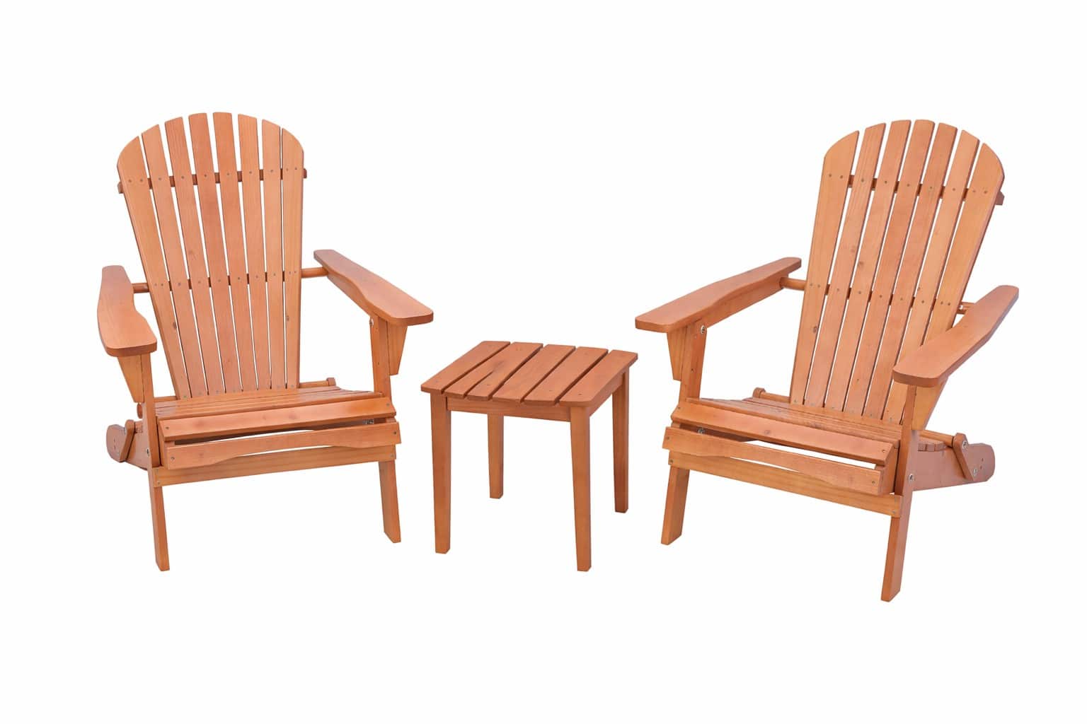 Jiallo - Grand Collection Folding Large Size Adirondack Chair Pine Wood - Walnut price history on PriceWatchPro