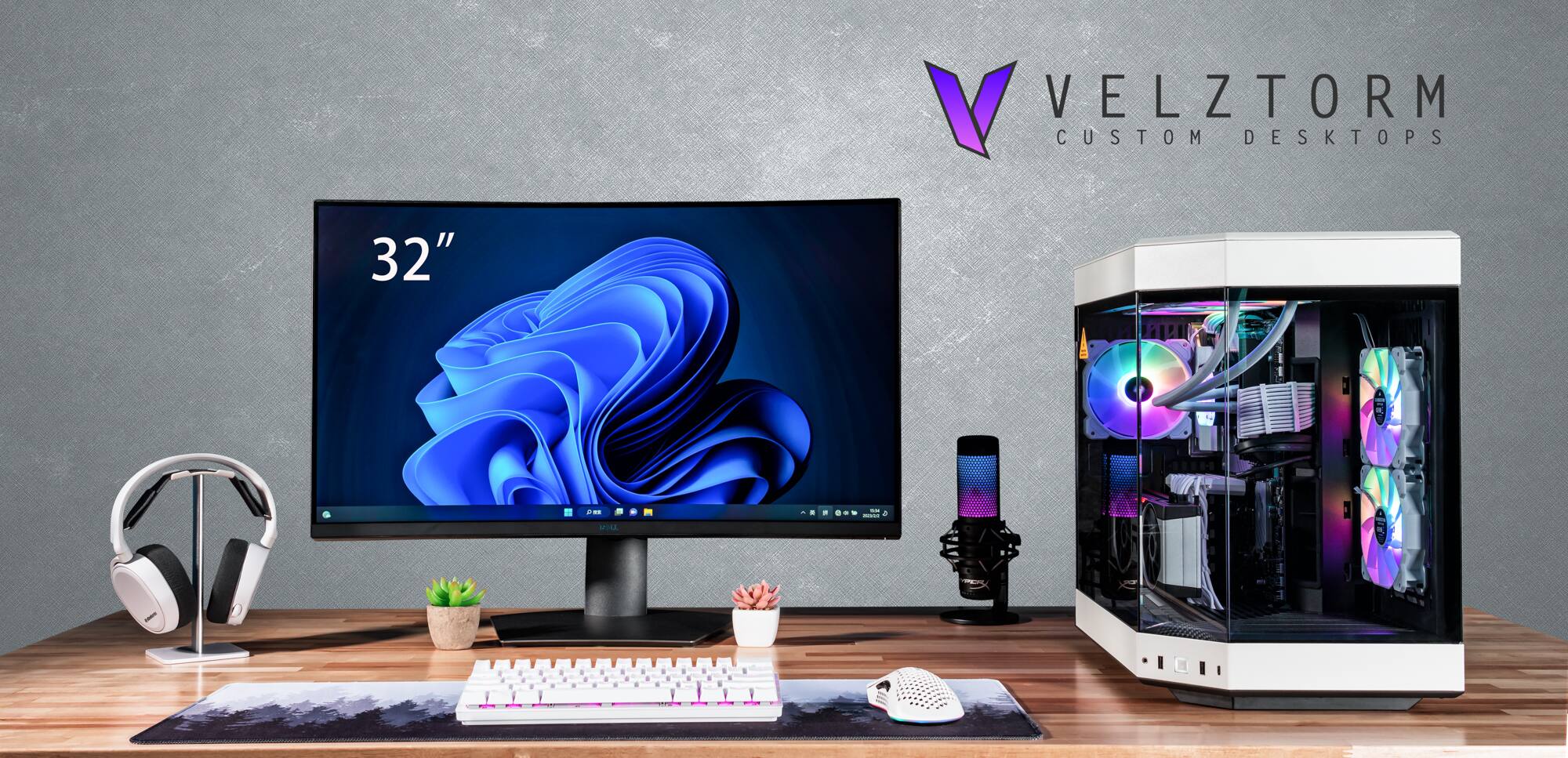 VELZTORM CUSTOM DESKTOPS 32"