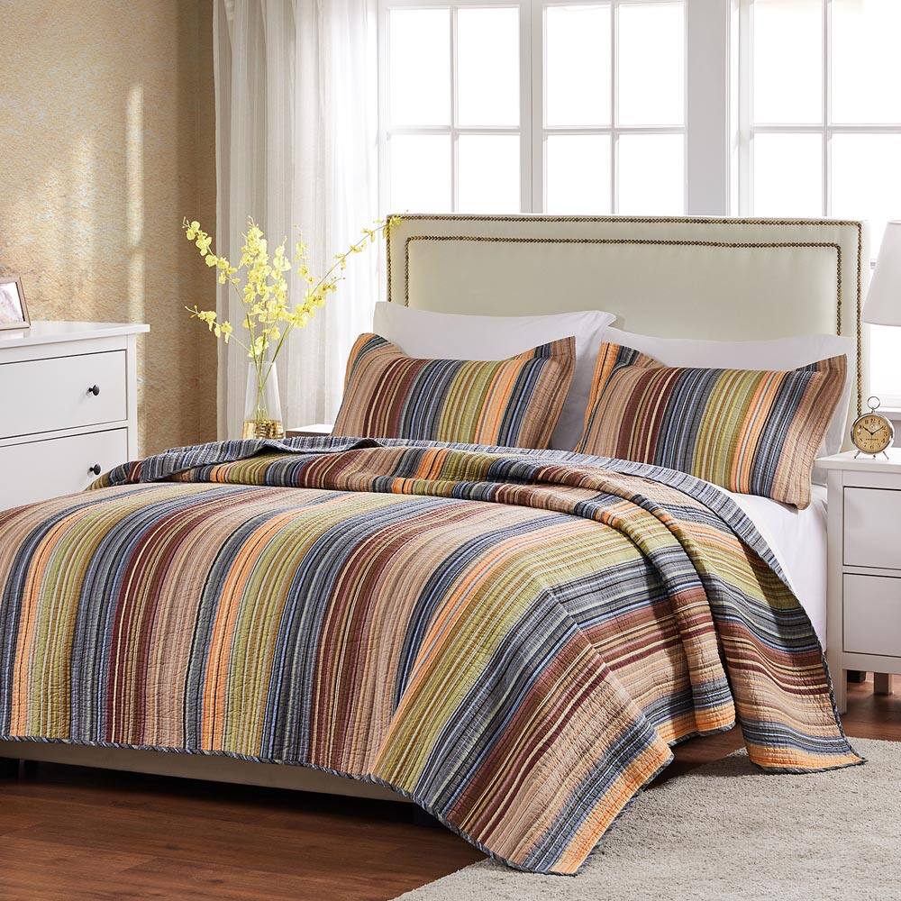 Back. BreeBe - Katy Quilt Set - 2 Piece Twin/XL - Multi.