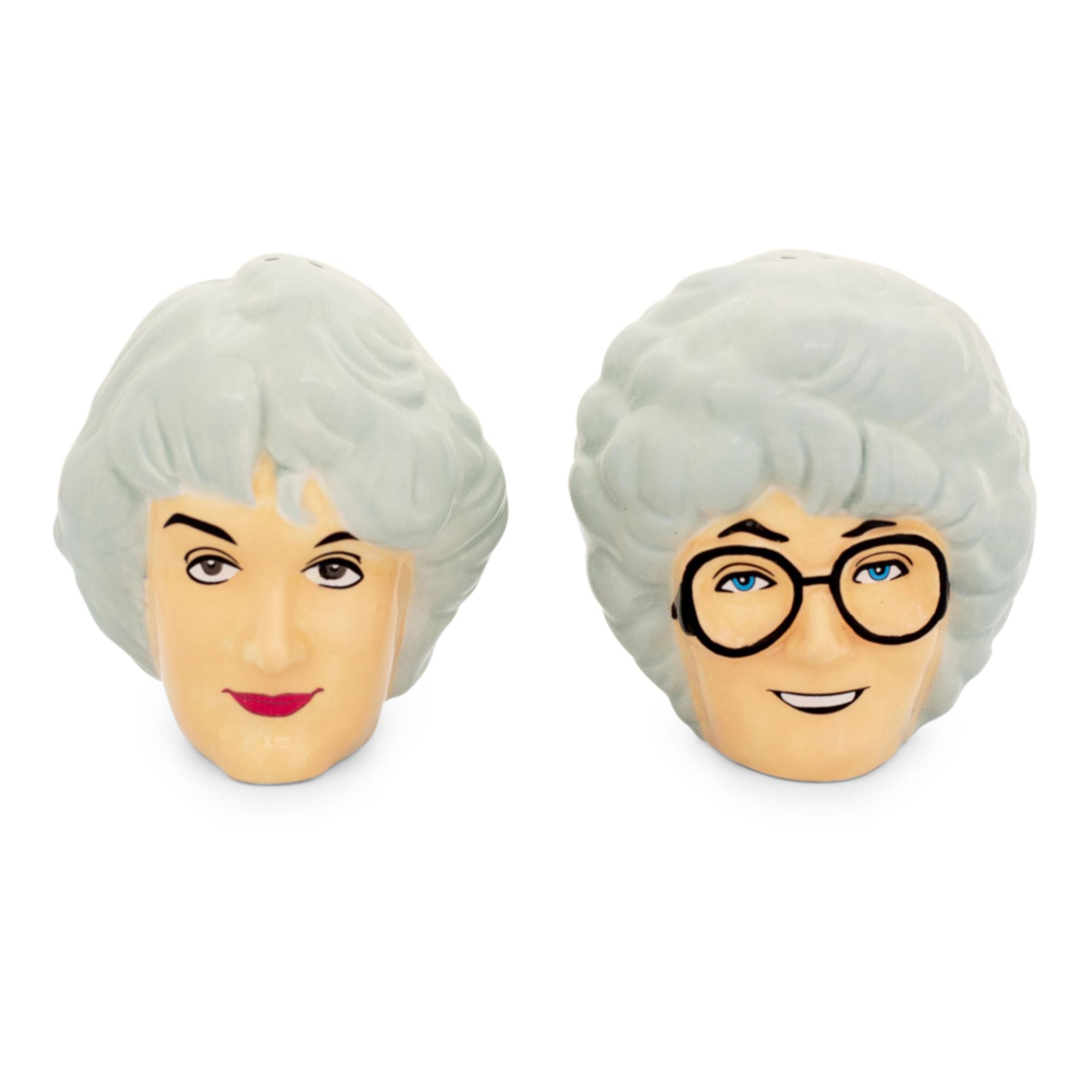 Front. Silver Buffalo - The Golden Girls Sophia and Dorothy Ceramic Salt and Pepper Shakers | Set of 2 - White.